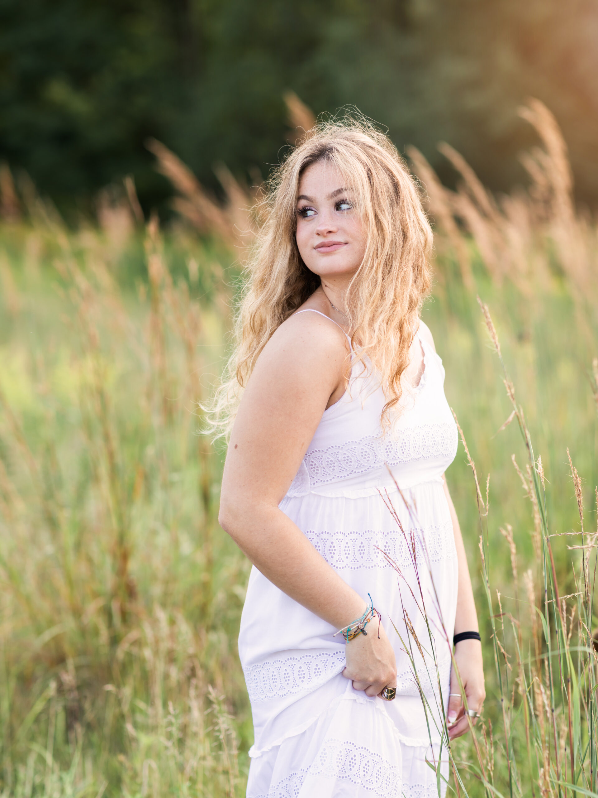 female senior portrait at westcreek reservation, parma ohio