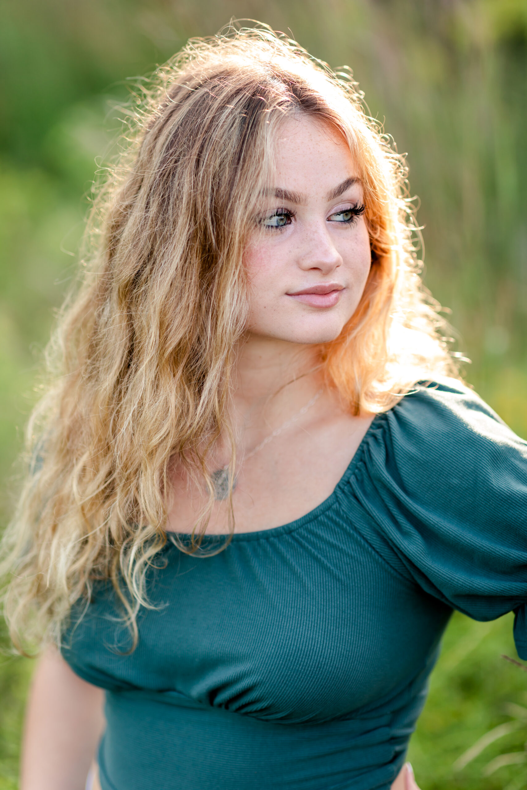female senior portrait at westcreek reservation, parma ohio